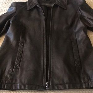 Banana Republic Black Vintage Leather Jacket XS